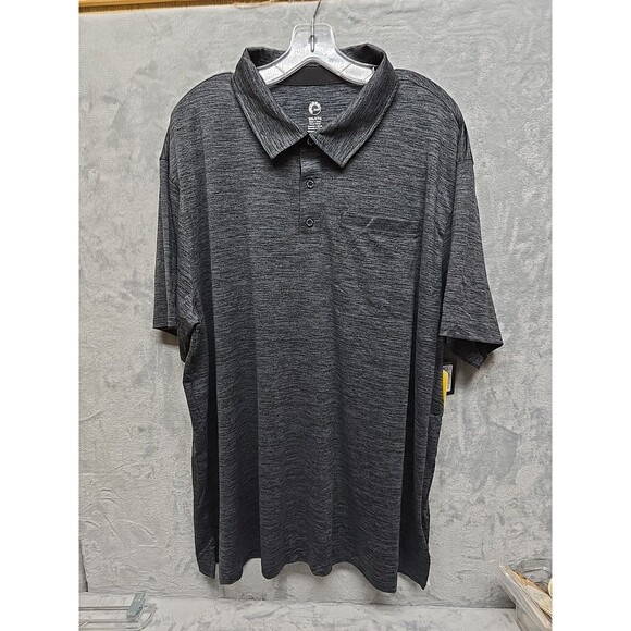 NWT Ski-doo Mens Polo Tech Charcoal Size 3XL Polyester Spandex Lightweight - Picture 1 of 8